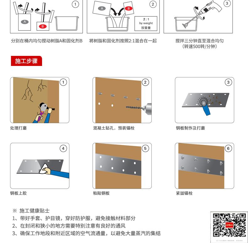 包钢方城粘钢加固施工过程